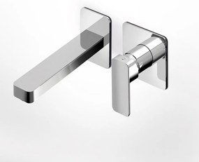 Eurorama Quadra Chrome Μπαταρία Νιπτήρος Εντοιχισμού 2 Οπών 144904-100