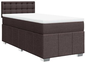 ΚΡΕΒΑΤΙ BOXSPRING ΜΕ ΣΤΡΩΜΑ ΣΚΟΥΡΟ ΚΑΦΕ 90X200 ΕΚ. ΥΦΑΣΜΑΤΙΝΟ 3289268