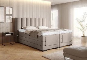 Επενδυμένο κρεβάτι Villard με στρώμα και ανώστρωμα-Mpez-160 x 200