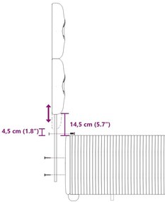 Κρεβάτι Boxspring με Στρώμα Ανοιχτό Γκρι 120x190 εκ. Υφασμάτινο - Γκρι