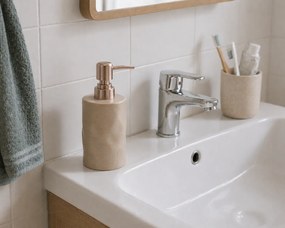 Δοχείο Κρεμοσάπουνου Stoneware 300ml 9x7.3x17.5cm Warm Grey 2U MRShome