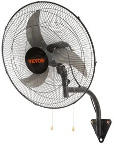 VEVOR Wall Fan Metal 49 cm Ventilation 3 Speeds