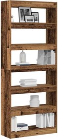 vidaXL Βιβλιοθήκη 6 επιπέδων 80 x 30 x 198 εκ Επεξεργασμένο Ξύλο