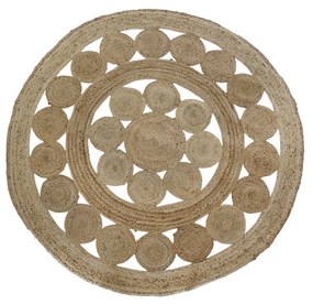 Χαλί DKD Home Decor Τροπικό Γιούτα (200 x 200 x 200 cm)