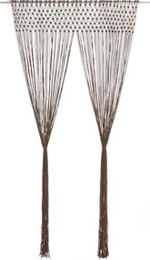 vidaXL Κουρτίνα Μακραμέ Taupe 140 x 240 εκ. Βαμβακερή