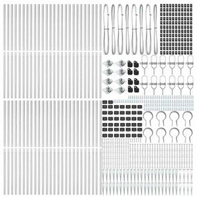 vidaXL Στηρίγματα φράχτη με αιχμή, 52 τεμάχια, Ø32mm, 60cm από γαλβανισμένο ατσάλι.