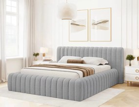 Επενδυμένο κρεβάτι Carlito-Gkri Anoixto-140 x 200