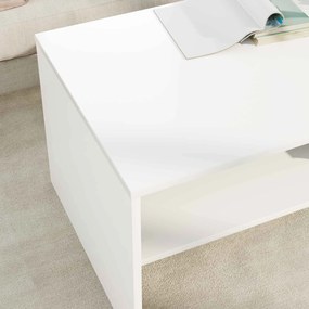 vidaXL Τραπεζάκι σαλονιού Λευκό 100 x 50 x 40 cm Επεξεργασμένο ξύλο