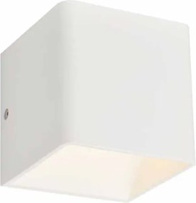 Απλίκα Τοίχου LED Aca Nephele L350374 White Matt