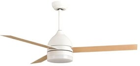 Eurolamp Ανεμιστήρας Οροφής Φ107cm DC22W Με LED Φως 24W Και Κοντρόλ Σε Ανοιχτόχρωμο Ξύλο-Λευκό 300-25064
