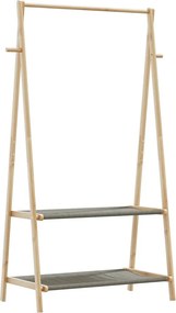 vidaXL Κρεμάστρα Ρούχων με Ράφια 96x45,5x150,5 εκ. Μπαμπού
