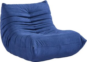 Compressed Nextdeco πολυθρόνα Togo μπλε Υ70x85x103εκ.