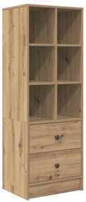 vidaXL Μονάδα Ραφιών Artisan Oak Artisan Oak Επεξεργασμένο ξύλο Μεσαίο