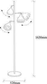 Floor Lamp Yıldo - 7021 Black
Copper