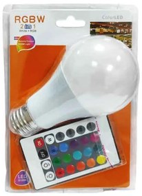 Λάμπα LED RGBW με Τηλεχειριστήριο 2 σε 1 Λευκό &amp; Πολύχρωμο Φως-062174-180252