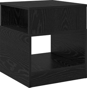 vidaXL End Table 2 pcs Μαύρη Οξυά 40,5 x 40 x 45 εκ Επεξεργασμένο ξύλο