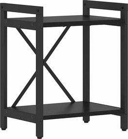 vidaXL Ράφι Βιβλίων 40 x 30 x 50 cm Επεξεργασμένο Ξύλο Μαύρη Οξυά