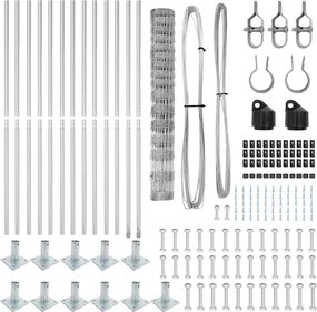vidaXL Στύλος Περιφράξεων Γαλβανισμένο 25 x 1,2 μ Ατσάλι