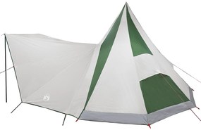 vidaXL Οικογενειακή Τέντα Tipi Πράσινη Waterproof για 12 Άτομα