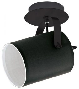 Φωτιστικό Οροφής-Σποτ Villabate 33645 1 Black Eglo Metal, Fabric