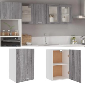 vidaXL Κρεμαστό Ντουλάπι "Lyon" Γκρι Sonoma 39,5x31x60 εκ. από Τεχνητό Ξύλο