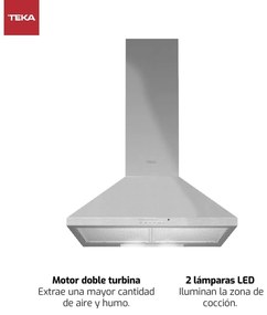 Συμβατικός Απορροφητήρας Teka DBB70 INOX Ασημί Χάλυβας