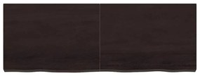vidaXL Ράφι Τοίχου Σκούρο Καφέ 140x50x(2-6) εκ. Επεξ. Μασίφ Ξύλο Δρυός