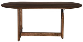 Τραπέζι Jenkou pakoworld mango ξύλο σε φυσική απόχρωση 180x90x76εκ