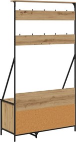 vidaXL Ράφι Ρούχων Artisan Oak 100 x 41 x 184 εκ Επεξεργασμένο ξύλο