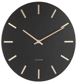 Ρολόι Τοίχου Charm Small KA5821BK D.30cm Black Karlsson Μέταλλο