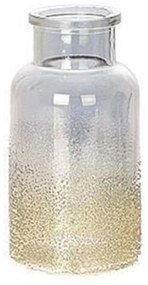 Βάζο - Μπουκάλι 012.862224288 10x20cm Γυάλινο Grey-Gold Glass