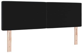 vidaXL Βελούδινο Κεφαλάρι Argyle με κεφαλάρι Μαύρο 140 cm Βελούδο