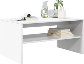 vidaXL Τραπεζάκι σαλονιού Λευκό 80 x 50 x 40 cm Επεξεργασμένο ξύλο