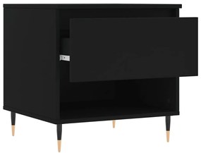 vidaXL Τραπεζάκια Σαλονιού 2 τεμ. Μαύρα 50x46x50 εκ Επεξεργασμένο Ξύλο