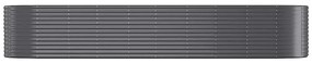 vidaXL Ζαρντινιέρα Ανθρακί 396x100x68εκ Γαλβανισμένος χάλυβας