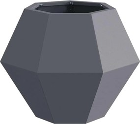 vidaXL Γλάστρα Ανθρακί 50 x 50 x 40 cm Ατσάλι