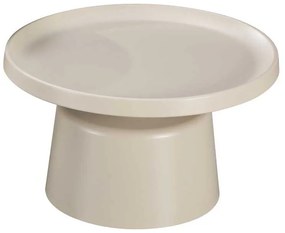 Τραπέζι σαλονιού Ginoze Inart μέταλλο σε cappuccino απόχρωση Φ70x38εκ