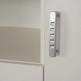 Μπουφές Με 2 Ντουλάπια Κ 3 Συρτάρια Adler Λευκός 120x45x85y Εκ.