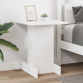vidaXL End Table Λευκό 44,5 x 45 x 55 εκ Επεξεργασμένο ξύλο