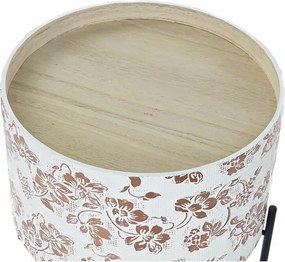 Βοηθητικό Τραπεζάκι DKD Home Decor Λευκό Μαύρο 38 x 38 x 39 cm