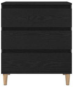 vidaXL Μπουφές Μαύρη Οξυά 60 x 35 x 70 cm Επεξεργασμένο ξύλο