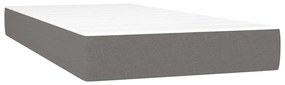 vidaXL Στρώμα με Pocket Springs Σκούρο Γκρι 120x190x20 εκ. Υφασμάτινο