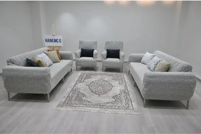 Stewehome Σετ καλύμματα καναπέ από πολυεστέρα και βαμβάκι με ριγέ σχέδιο 180x230 cm