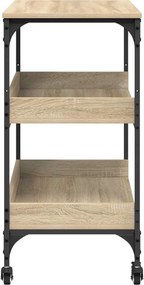 vidaXL Καρότσι Κουζίνας Δρύς Sonoma 60 x 41 x 80,5 εκ.