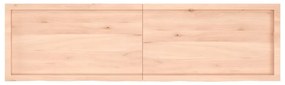 vidaXL Ράφι Τοίχου 180x50x(2-6) εκ. από Ακατέργαστο Μασίφ Ξύλο Δρυός