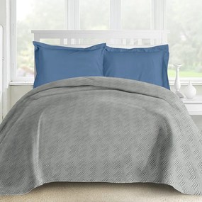 Makis Tselios Home Ultrasonic Κουβερλί Μονό Frost 1 Microfiber Light Grey 160x240cm