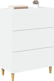 vidaXL Ντουλάπι με Συρτάρια Λευκό 66 x 34,5 x 90 εκ Επεξεργασμένο Ξύλο