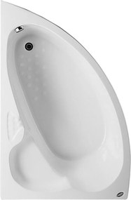 Acrilan Konchili 153x100 L - Ασύμμετρη Μπανιέρα - Ακρυλικό, Χωρίς Υδρομασάζ, Χωρίς Αερομασάζ