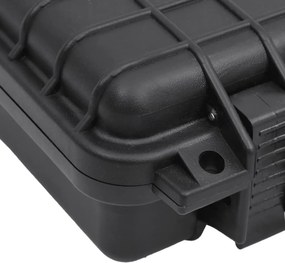 vidaXL Θήκη Πτήσης Φορητή Μαύρη 30x22x10 εκ. από Πολυπροπυλένιο