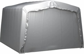 vidaXL Τέντα Αποθήκευσης Γκρι 370 x 370 εκ. Ατσάλινη